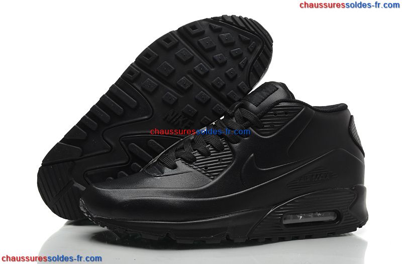 France [RK284142] Nike Air Max 90 Cuir Chaussures Homme Noir Store，nike air